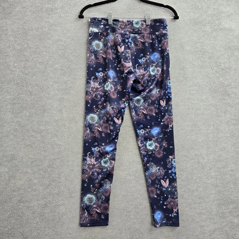 Converse Girl Activewear‎ Pants L Navy Floral Yoga Legging 24